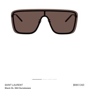 Saint Laurent Black Mask SL 364 Sunglasses